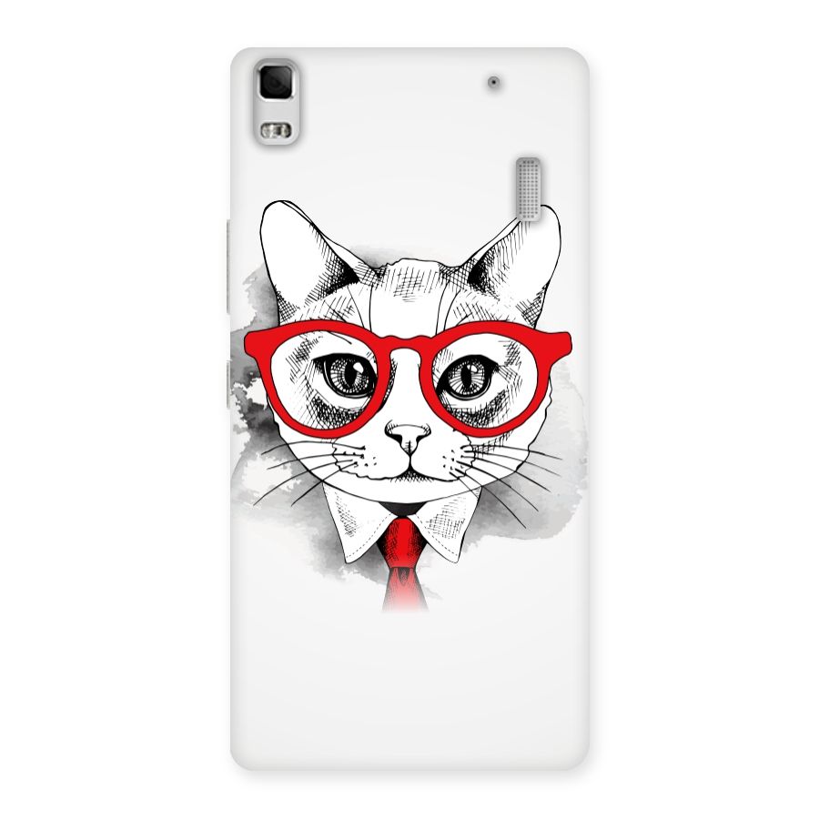 Business Cat Back Case for Lenovo K3 Note