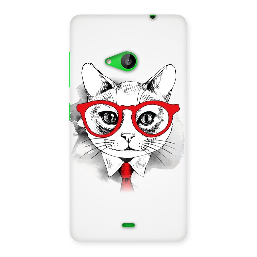 Business Cat Back Case for Lumia 535