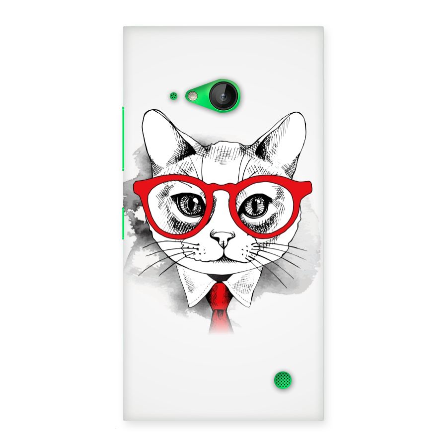 Business Cat Back Case for Lumia 730