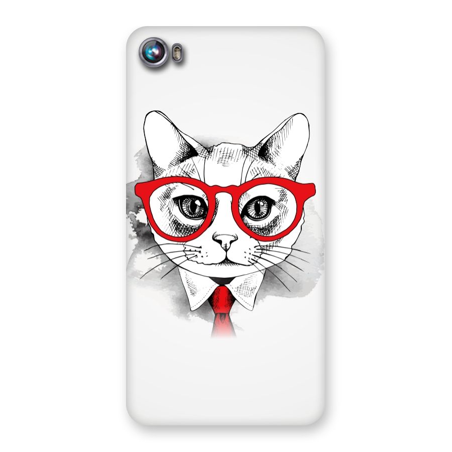 Business Cat Back Case for Micromax Canvas Fire 4 A107