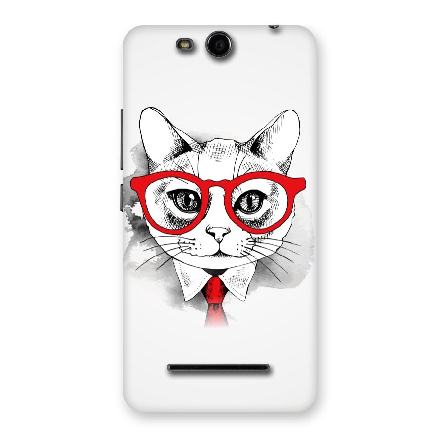 Business Cat Back Case for Micromax Canvas Juice 3 Q392
