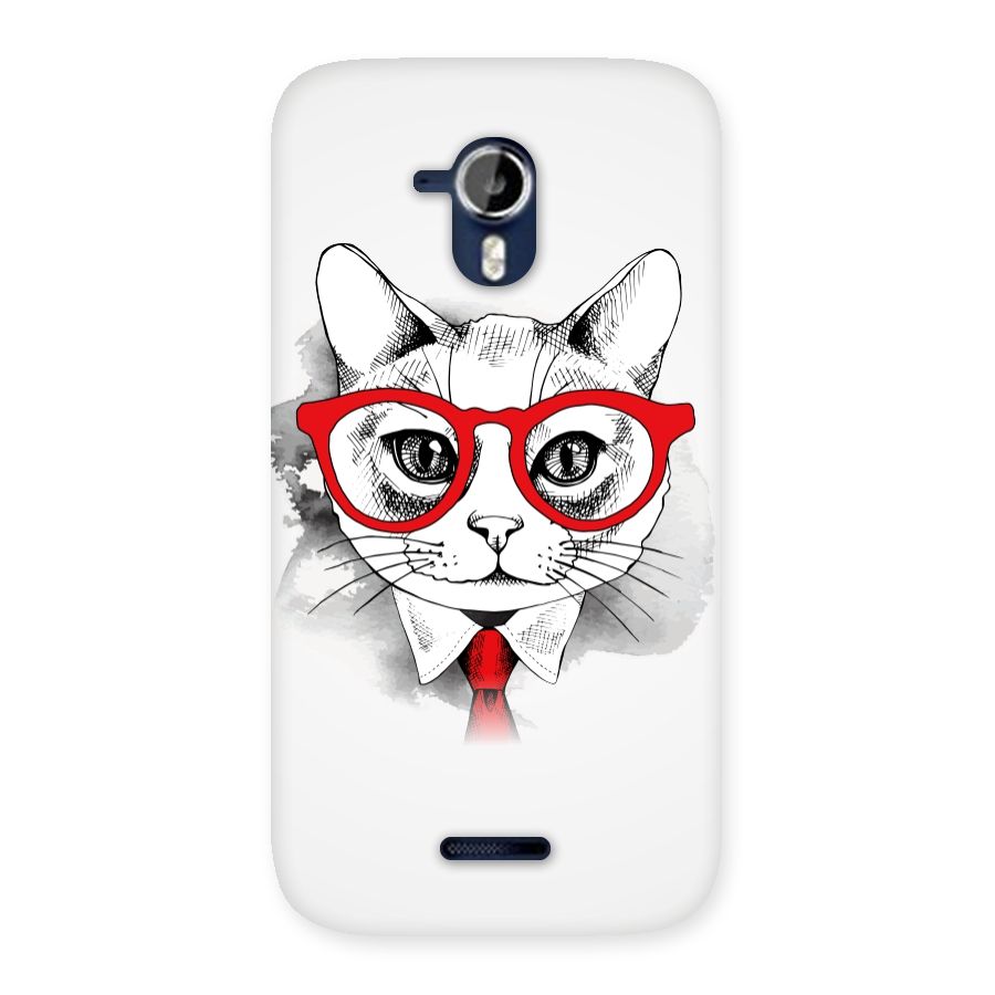 Business Cat Back Case for Micromax Canvas Magnus A117