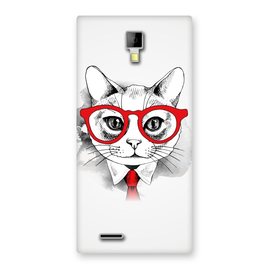 Business Cat Back Case for Micromax Canvas Xpress A99
