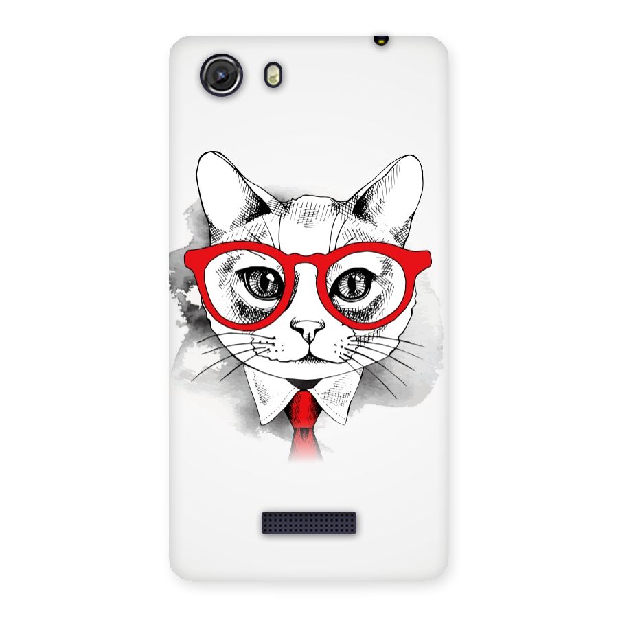 Business Cat Back Case for Micromax Unite 3