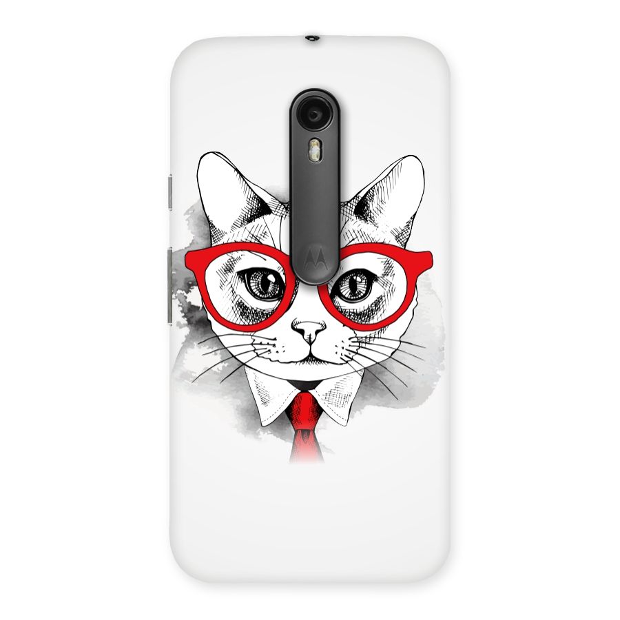 Business Cat Back Case for Moto G3