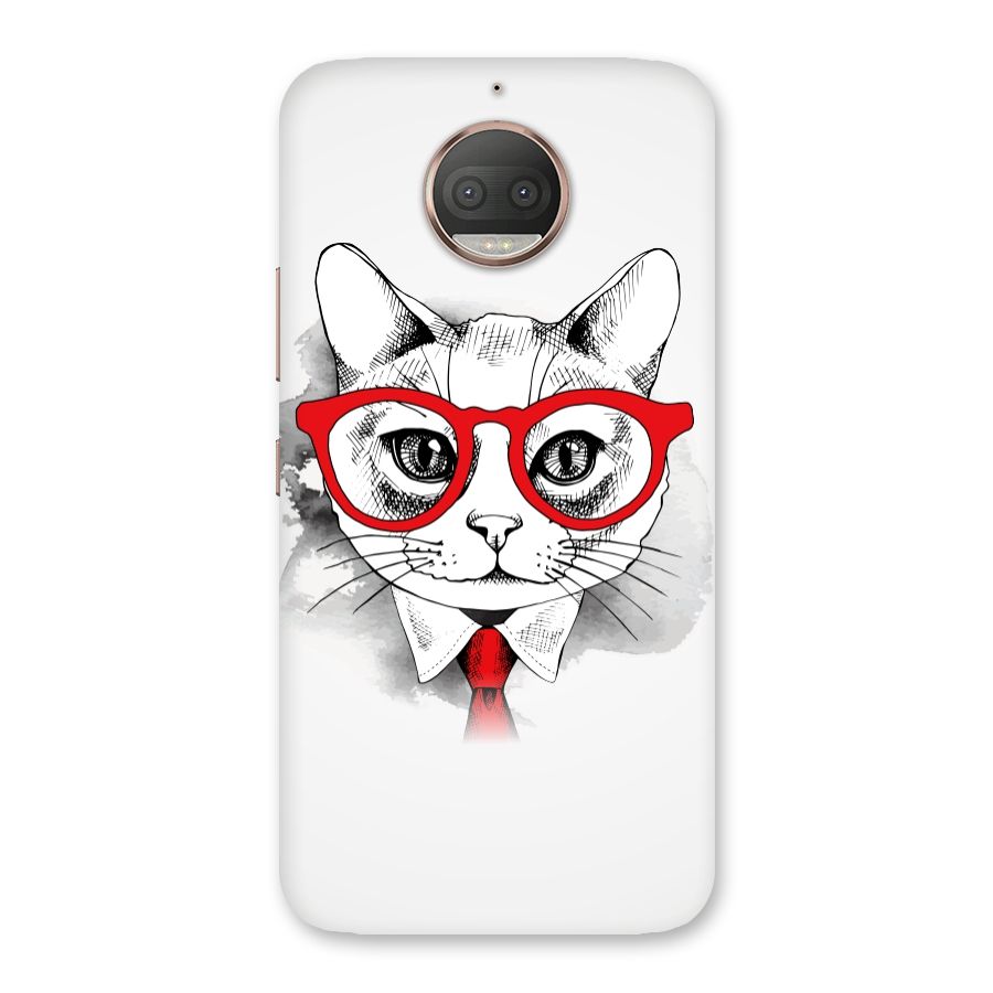 Business Cat Back Case for Moto G5s Plus
