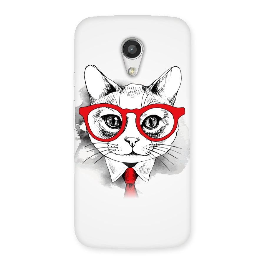 Business Cat Back Case for Moto G 2nd Gen