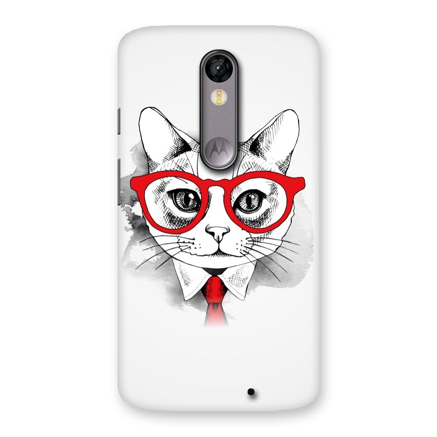 Business Cat Back Case for Moto X Force