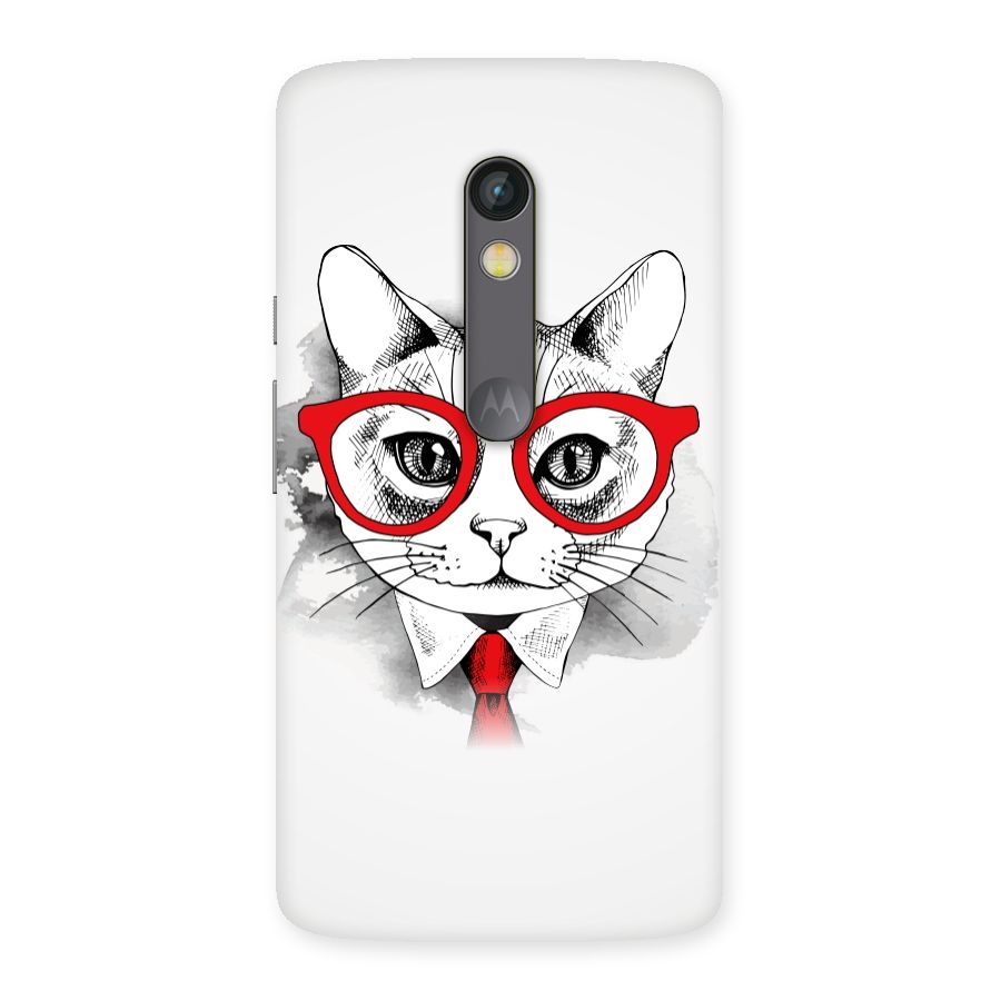 Business Cat Back Case for Moto X Play