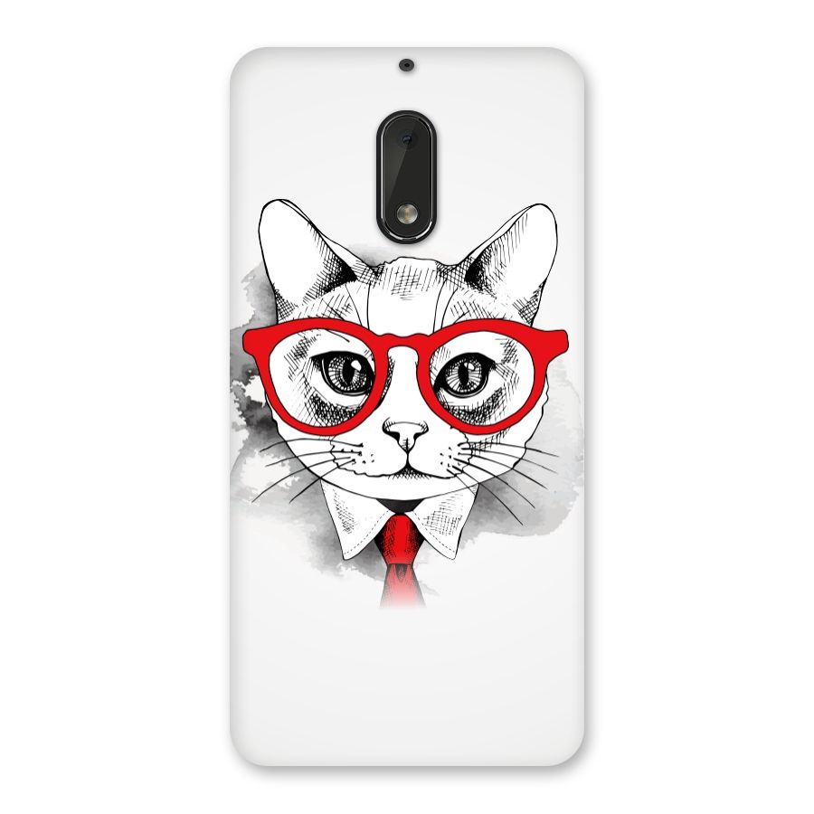Business Cat Back Case for Nokia 6