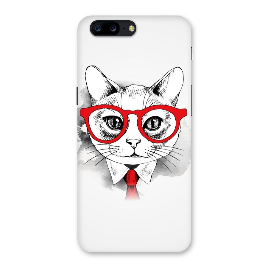 Business Cat Back Case for OnePlus 5