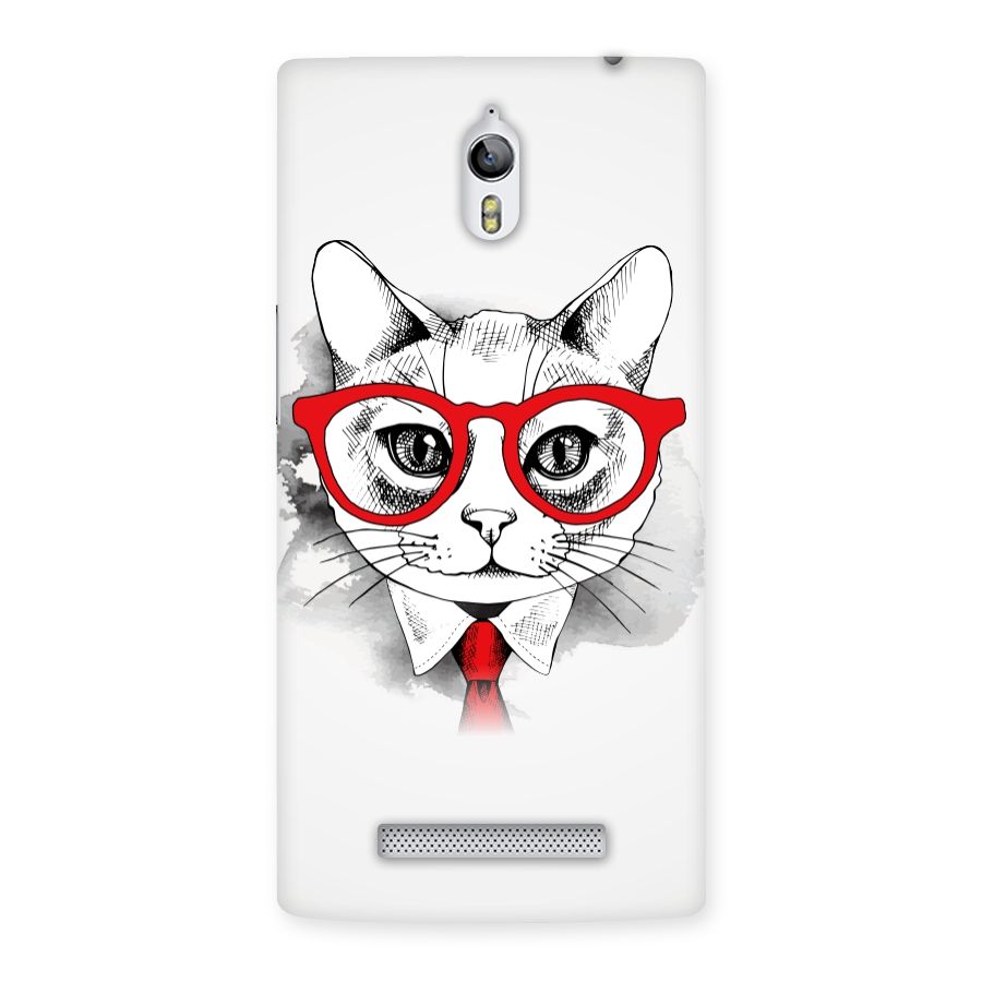 Business Cat Back Case for Oppo Find 7