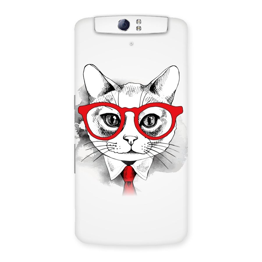 Business Cat Back Case for Oppo N1