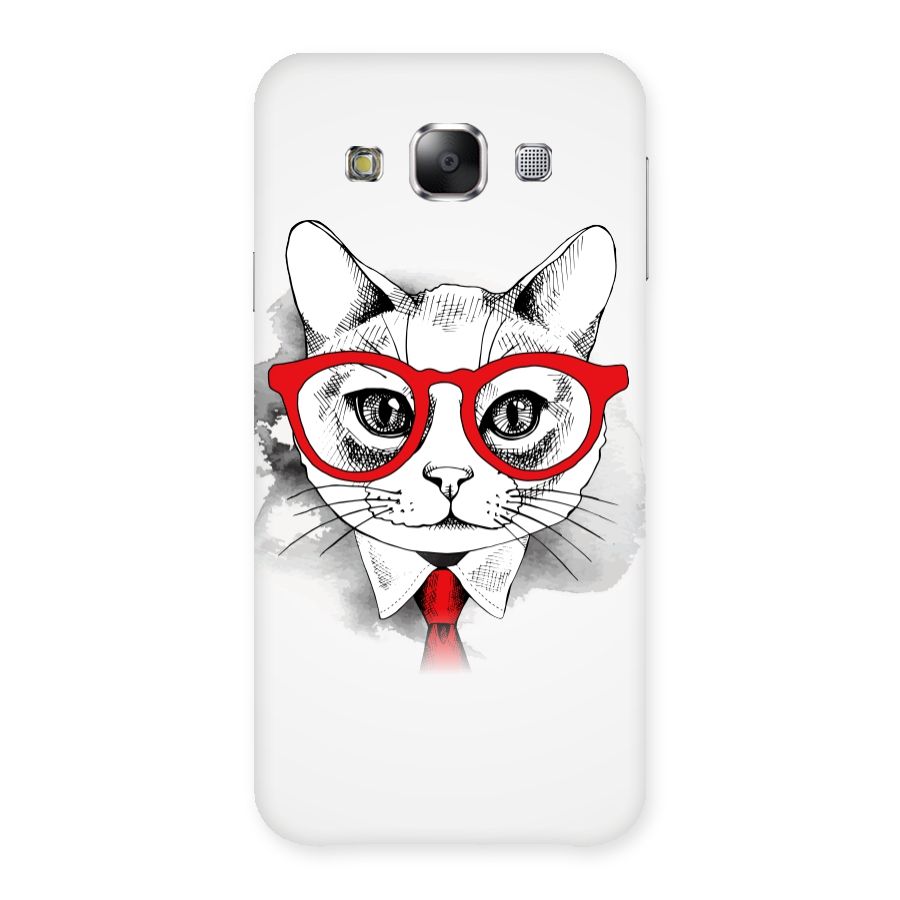 Business Cat Back Case for Samsung Galaxy E5