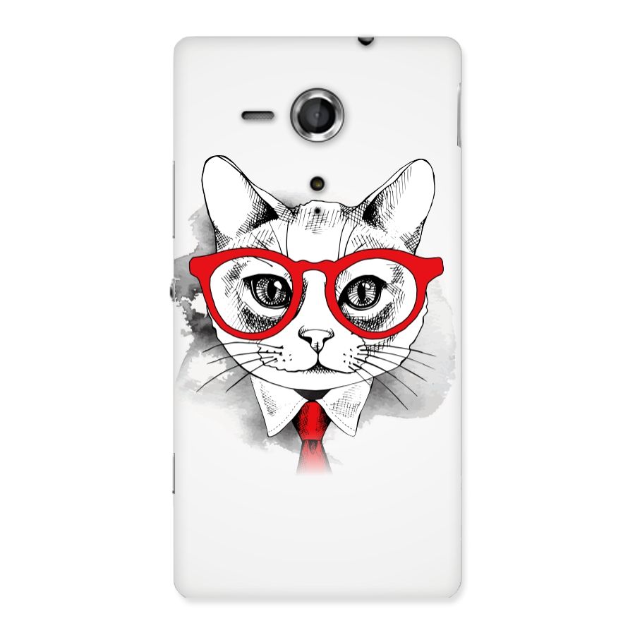 Business Cat Back Case for Sony Xperia SP