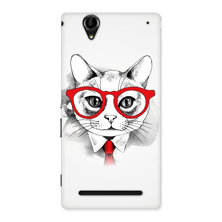 Business Cat Back Case for Sony Xperia T2