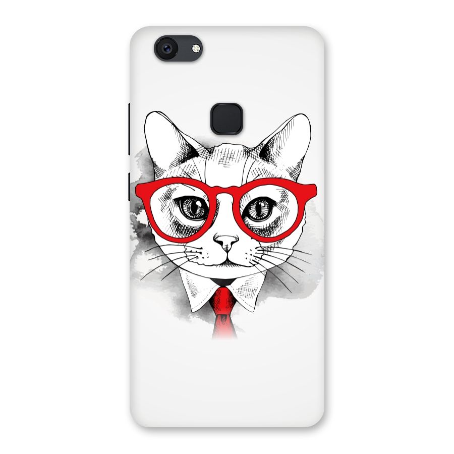 Business Cat Back Case for Vivo V7 Plus