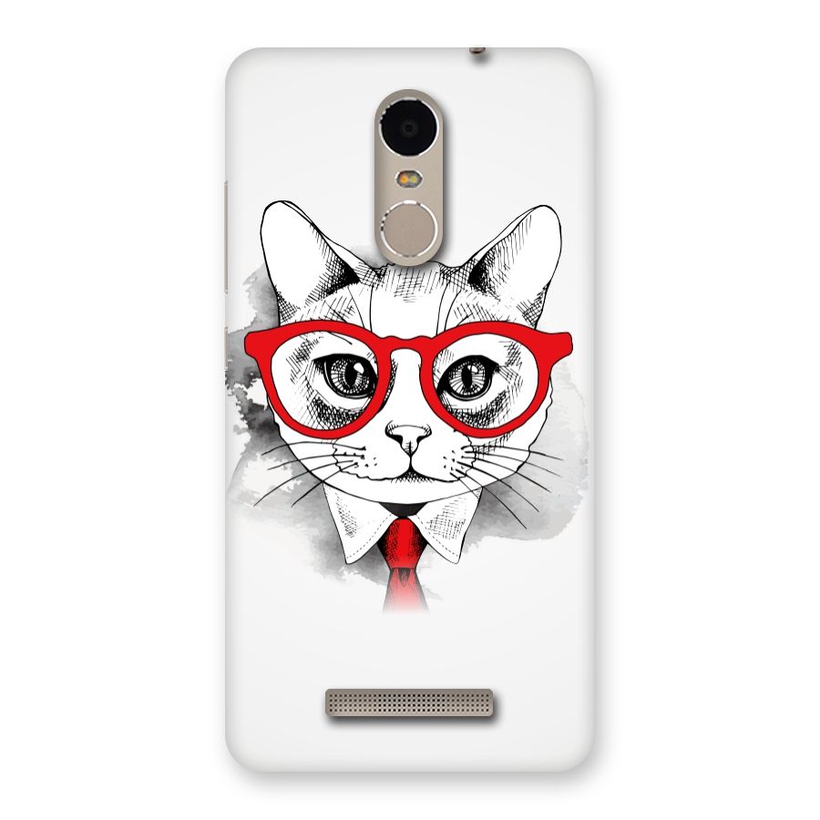Business Cat Back Case for Xiaomi Redmi Note 3