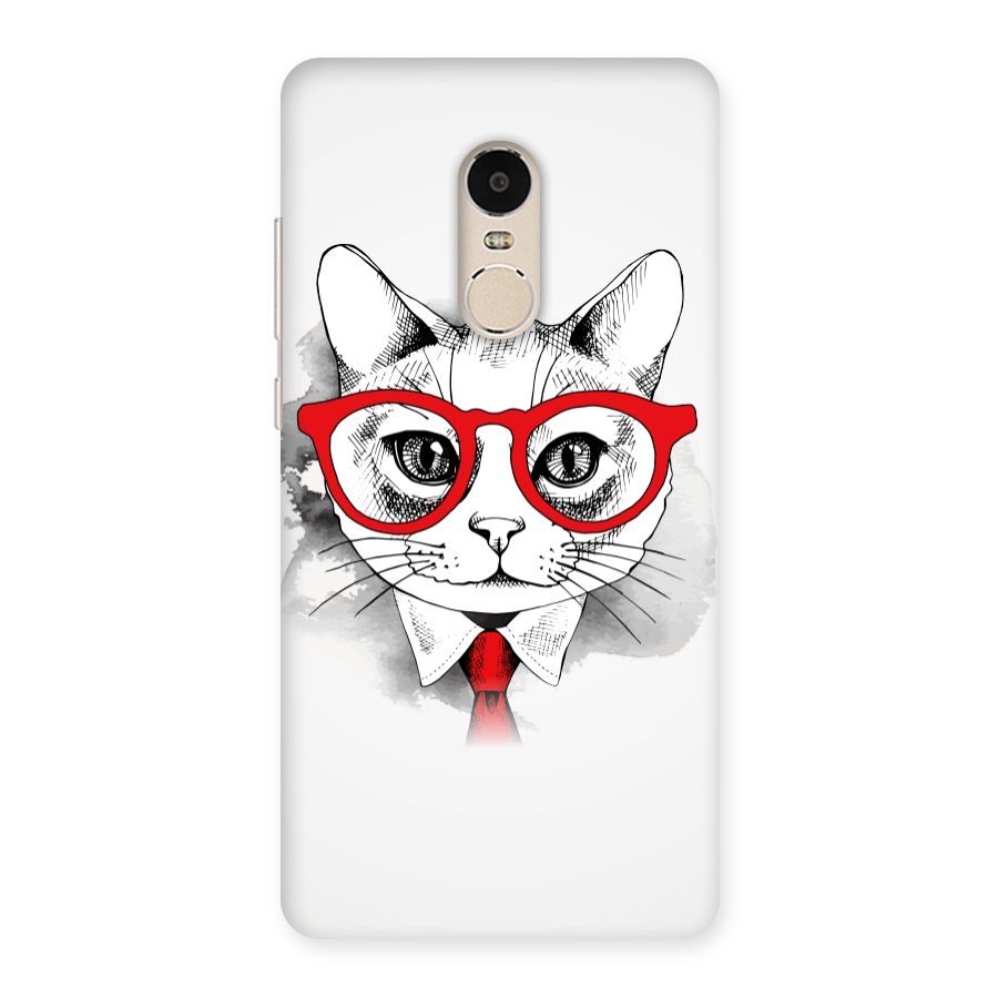 Business Cat Back Case for Xiaomi Redmi Note 4