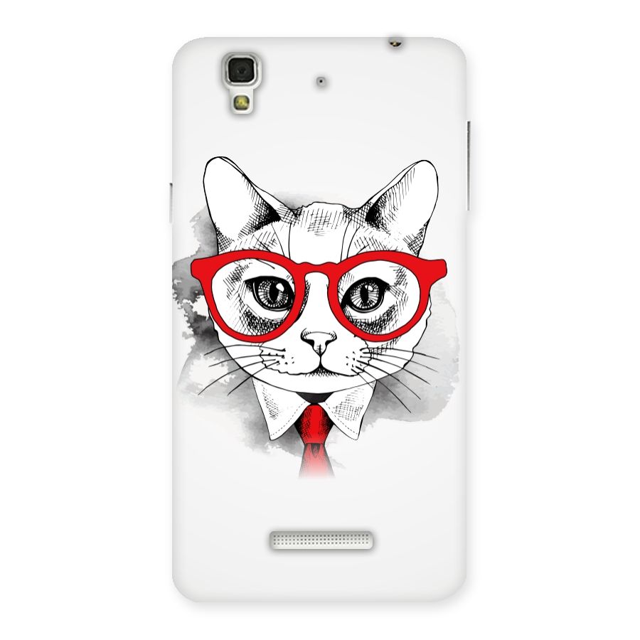 Business Cat Back Case for Yu Yureka