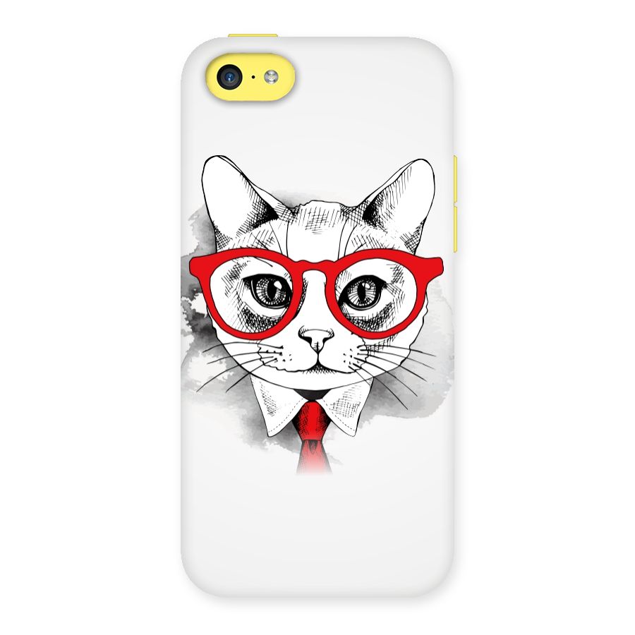 Business Cat Back Case for iPhone 5C