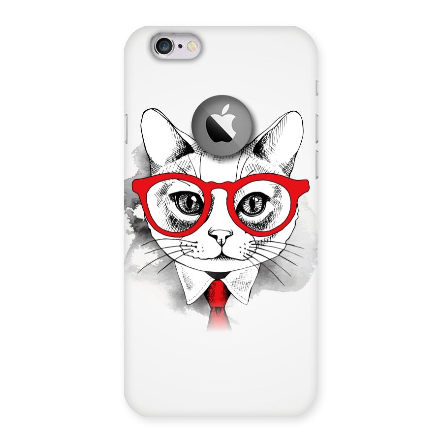 Business Cat Back Case for iPhone 6 Logo Cut