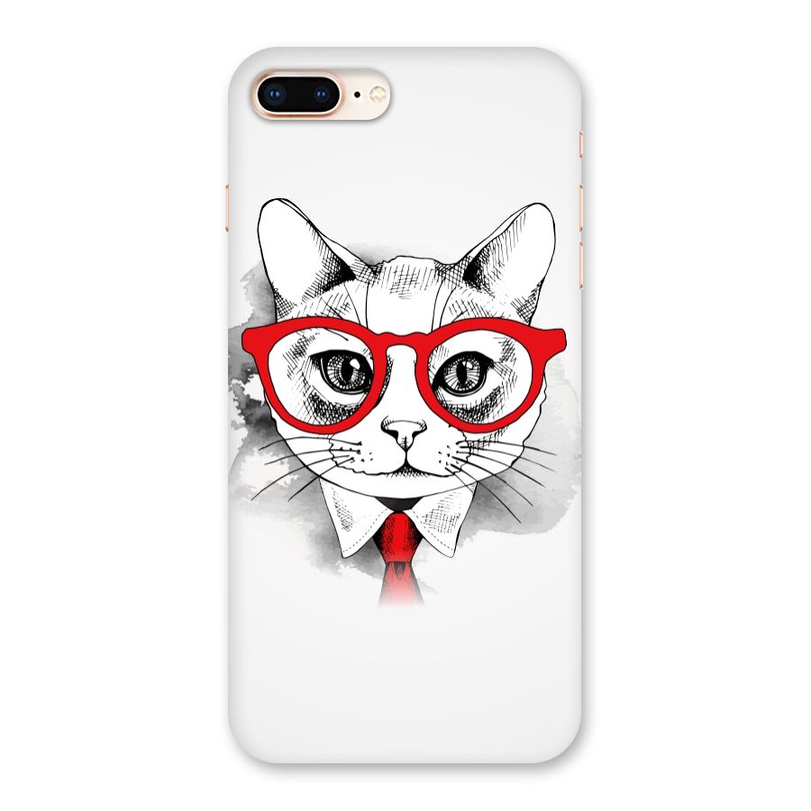 Business Cat Back Case for iPhone 8 Plus