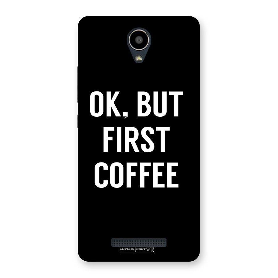 But First Coffee Back Case for Redmi Note 2