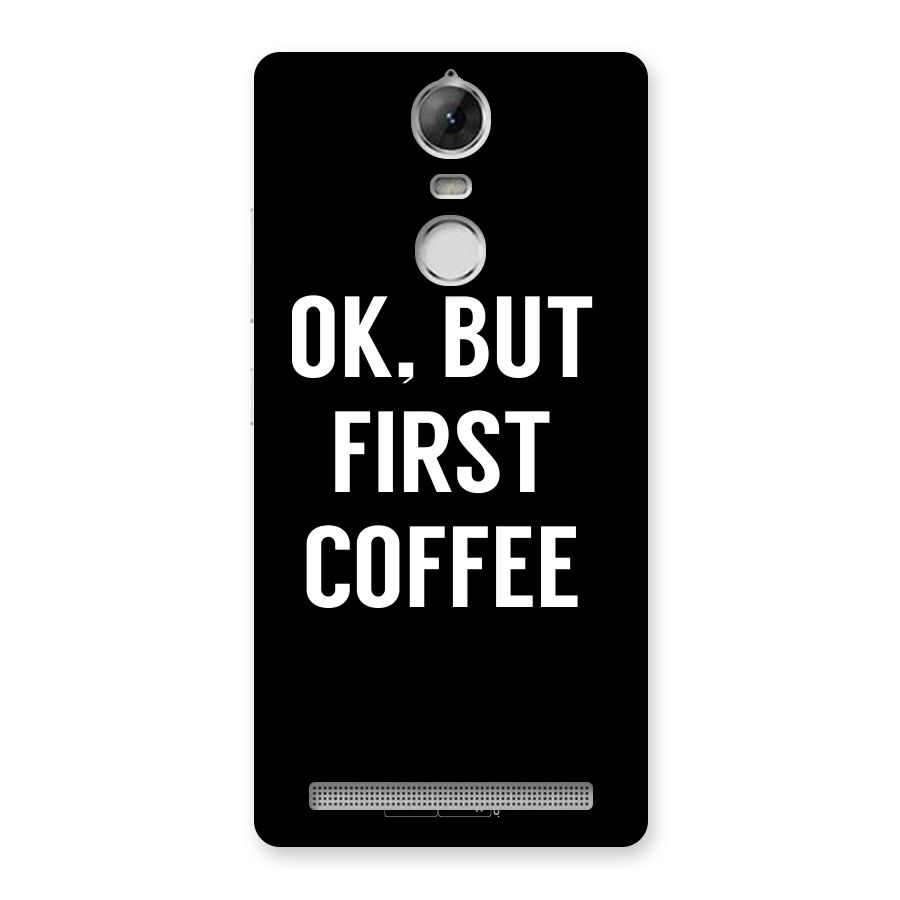 But First Coffee Back Case for Vibe K5 Note