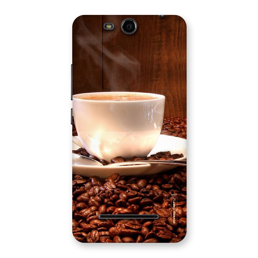 Caffeine Beans Back Case for Micromax Canvas Juice 3 Q392