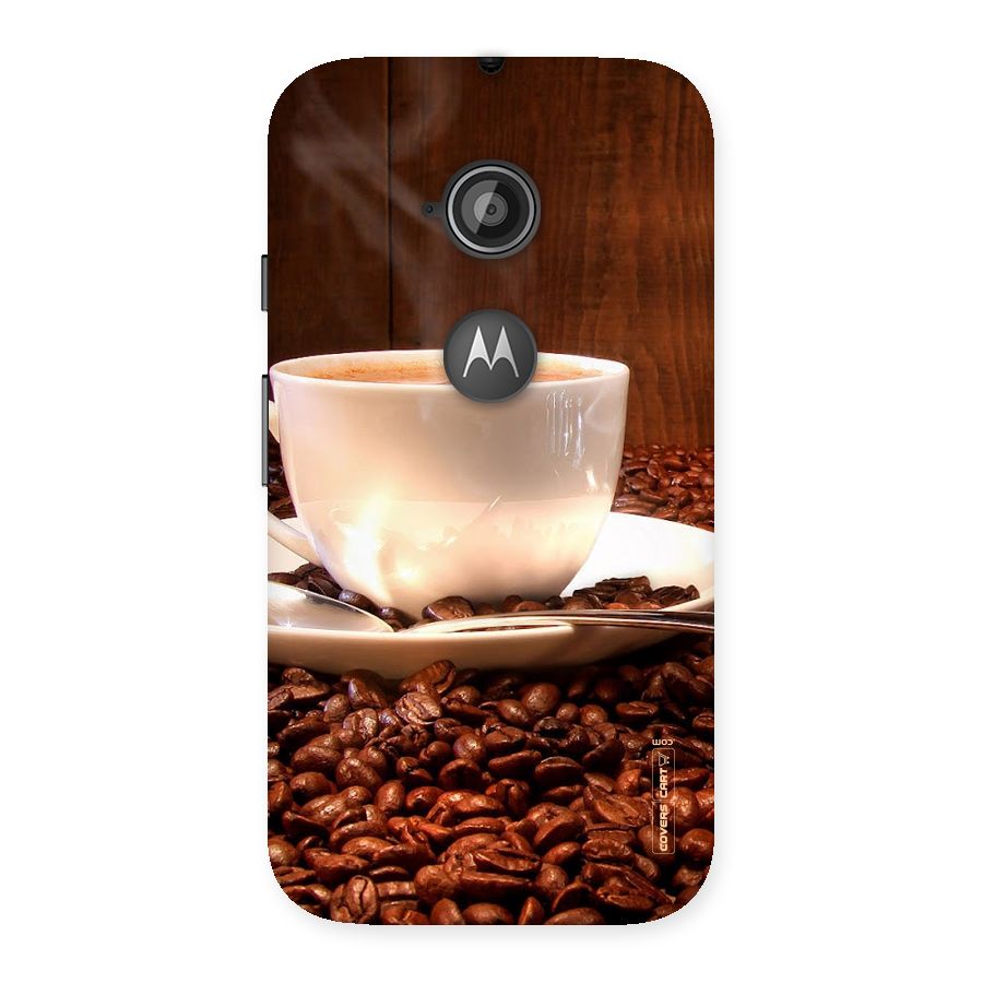 Caffeine Beans Back Case for Moto E 2nd Gen