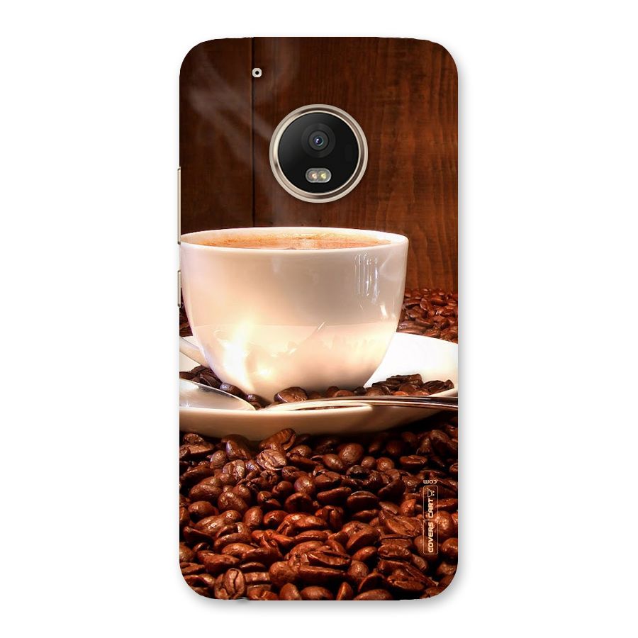 Caffeine Beans Back Case for Moto G5 Plus
