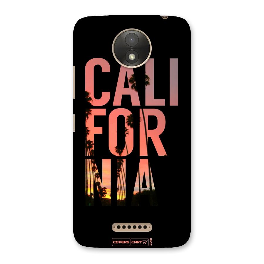California Back Case for Moto C Plus