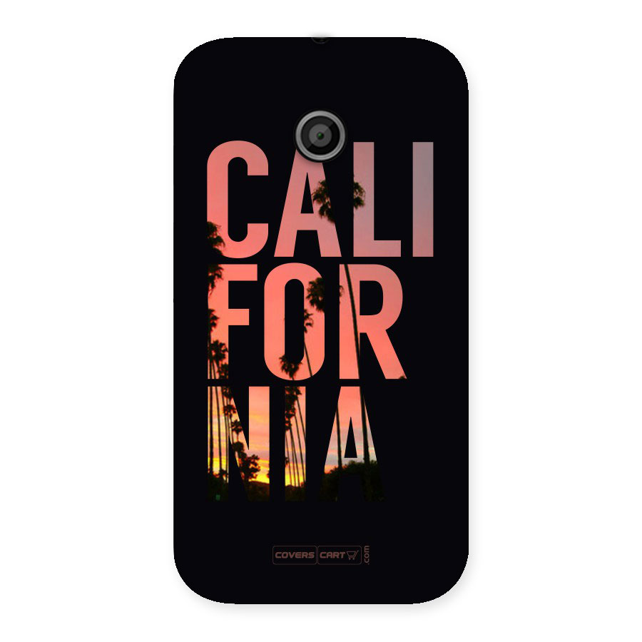 California Back Case for Moto E