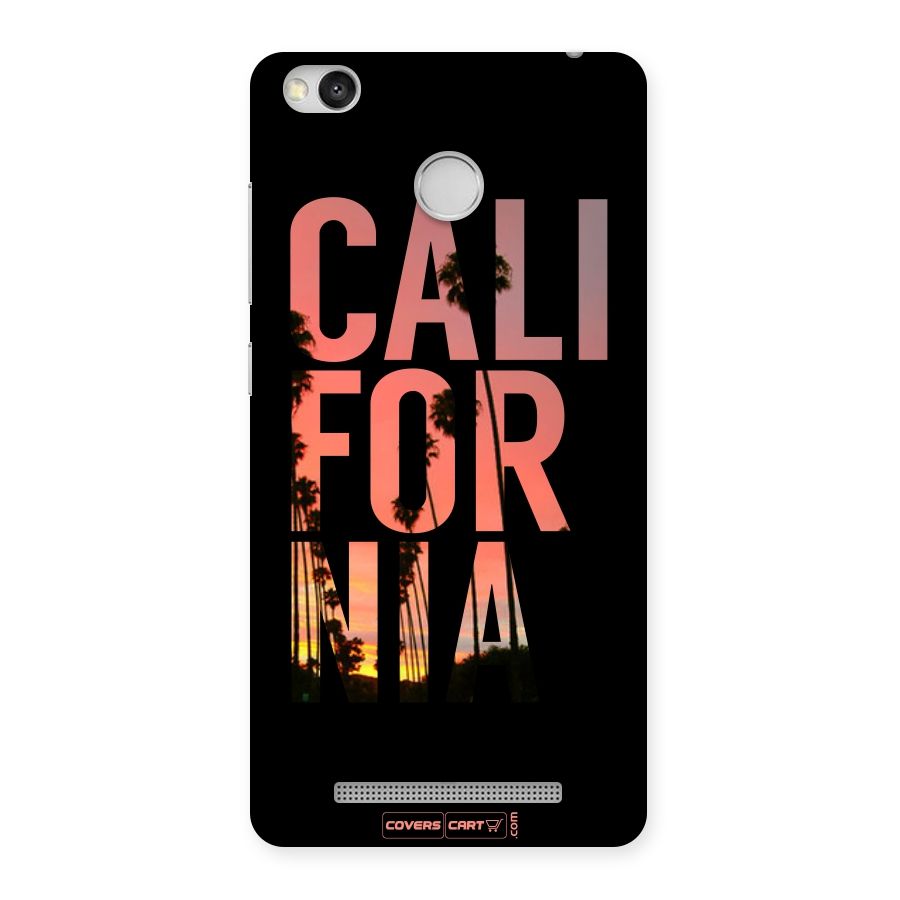 California Back Case for Redmi 3S Prime