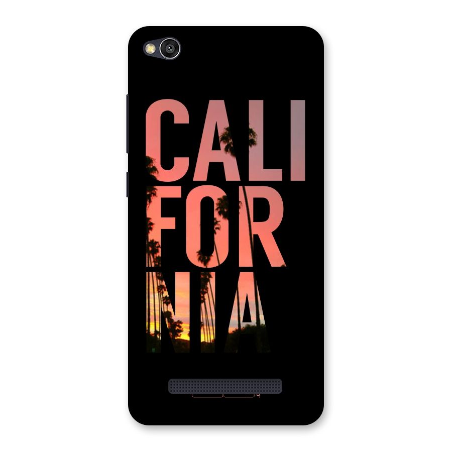 California Back Case for Redmi 4A