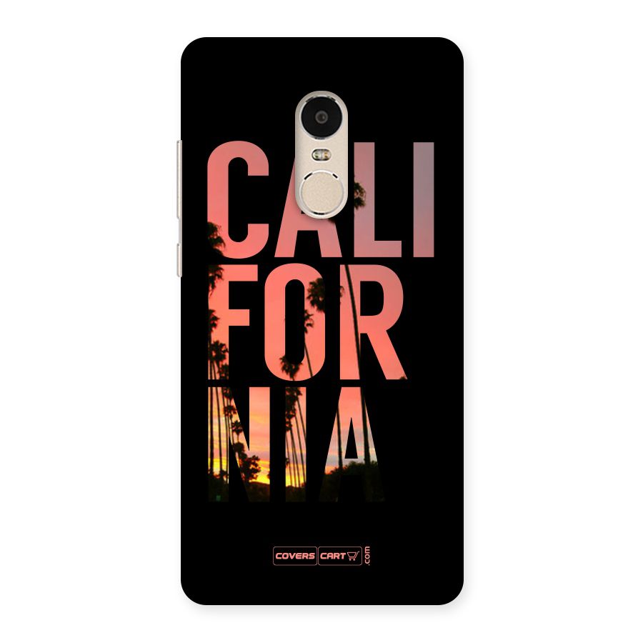 California Back Case for Xiaomi Redmi Note 4