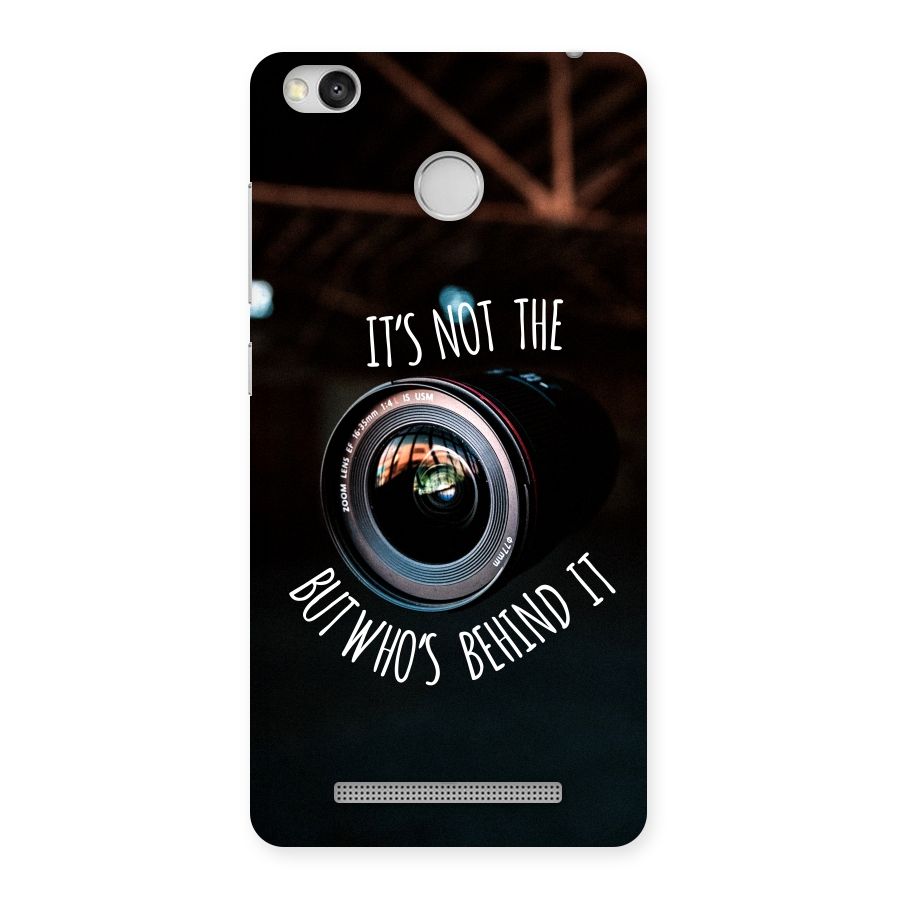 Camera Quote Back Case for Redmi 3S Prime
