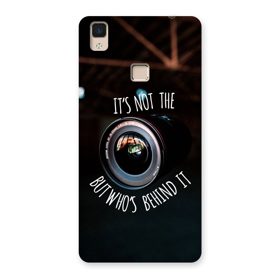 Camera Quote Back Case for V3 Max
