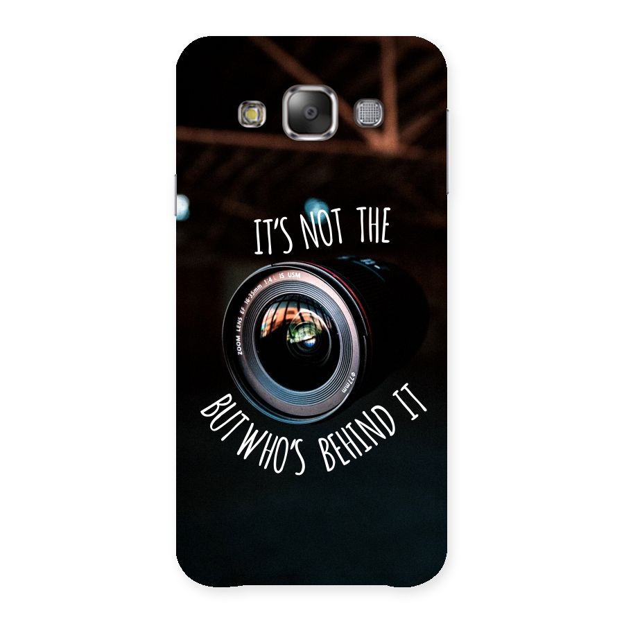 Camera Quote Back Case for Galaxy E7