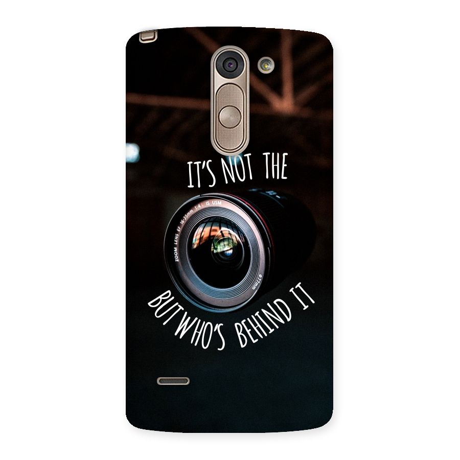 Camera Quote Back Case for LG G3 Stylus