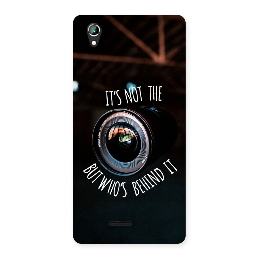 Camera Quote Back Case for Lava Iris 800