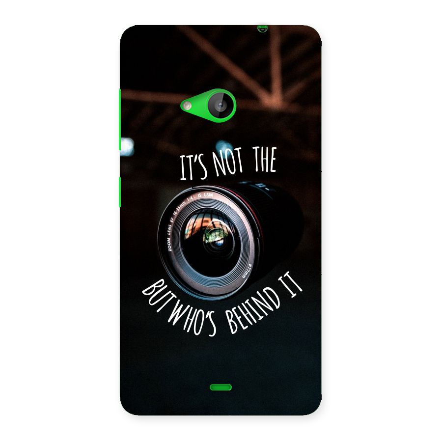 Camera Quote Back Case for Lumia 535
