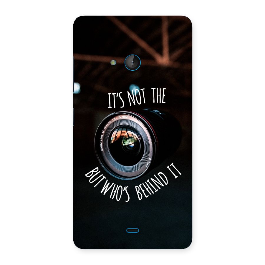 Camera Quote Back Case for Lumia 540