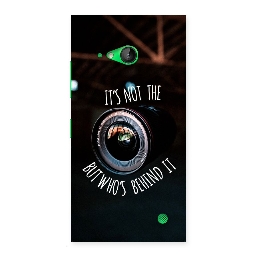 Camera Quote Back Case for Lumia 730
