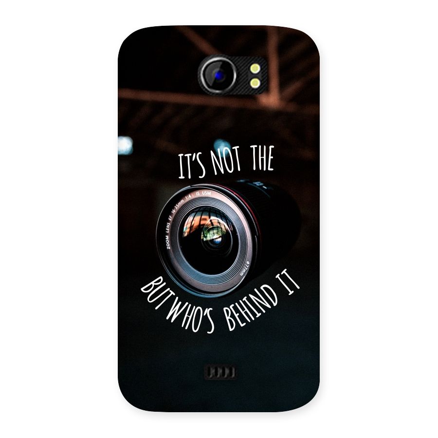 Camera Quote Back Case for Micromax Canvas 2 A110