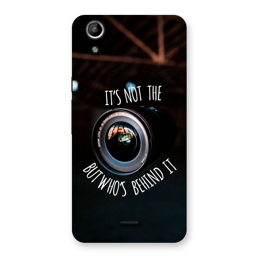 Camera Quote Back Case for Micromax Canvas Selfie Lens Q345
