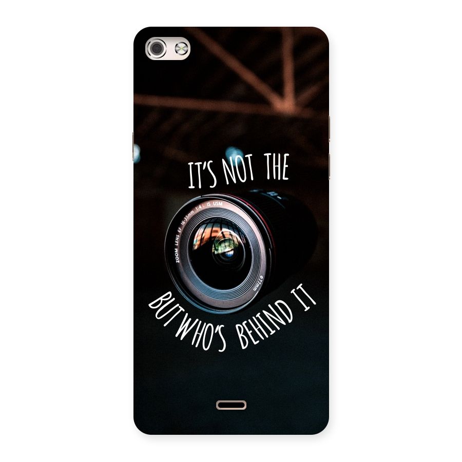 Camera Quote Back Case for Micromax Canvas Silver 5