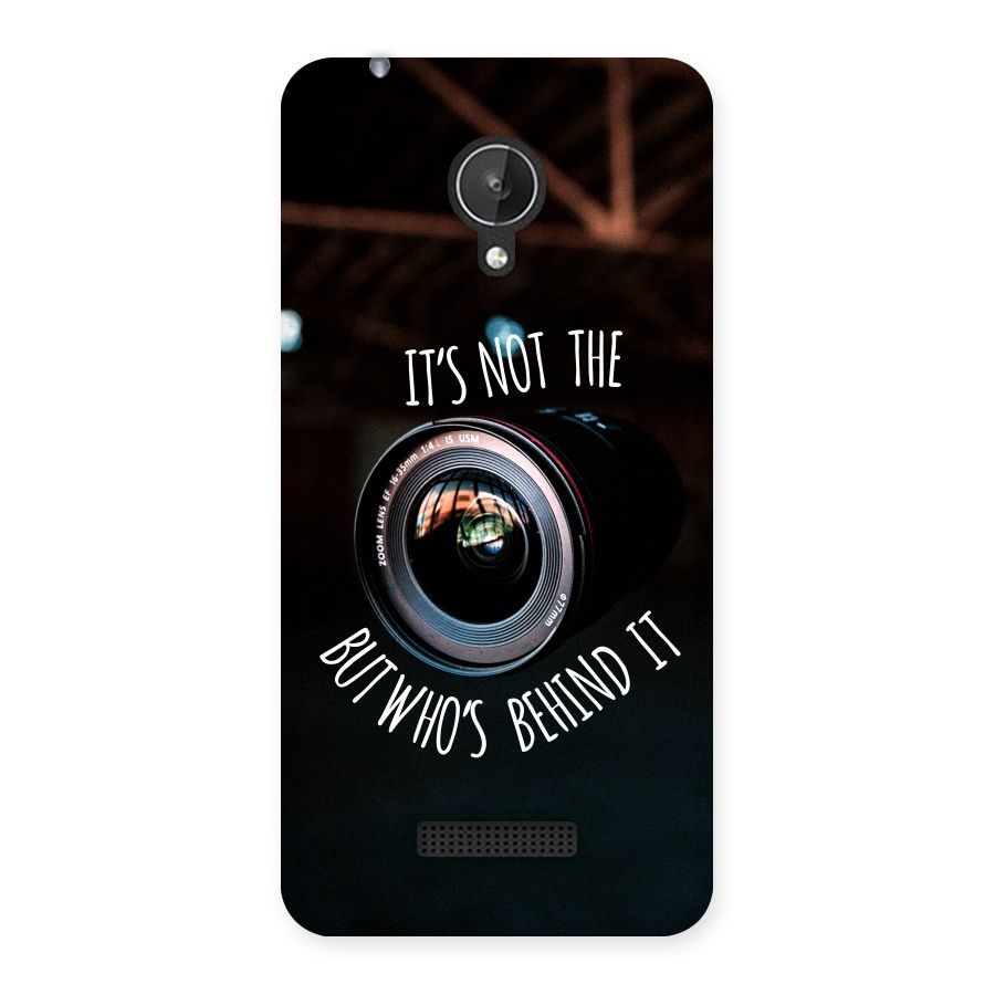 Camera Quote Back Case for Micromax Canvas Spark Q380
