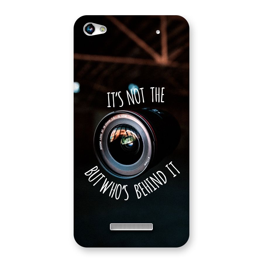 Camera Quote Back Case for Micromax Hue 2